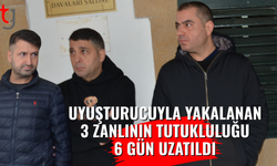 Uy*şturucuyla yakalanan 3 zanlı mahkemeye çıkarıldı