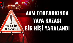AVM otoparkında dikkatsizlik kazaya yol açtı