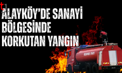 Alayköy’de oto kaporta garajında yangın paniği
