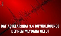 Baf Açıklarında Korkutan Deprem: 3.4
