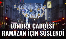 Londra'nın Coventry Caddesi Ramazan için ışıklarla aydınlandı