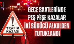 Gece saatlerinde üç ayrı kaza, iki sürücü tutuklandı