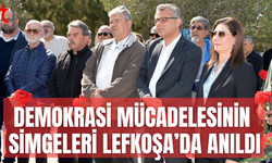 Demokrasi şehitleri Lefkoşa’da düzenlenen törenle anıldı