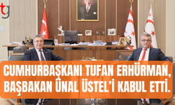 Cumhurbaşkanı Erhürman ile Başbakan Üstel bir araya geldi