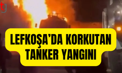 Katran yüklü araç alev aldı, maddi hasar oluştu