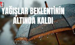 Meteoroloji verileri: Yağış miktarları sınırlı seviyede