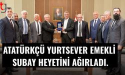 Erhürman, Atatürkçü Yurtsever Emekli Subay heyetini kabul etti