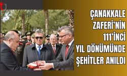 Çanakkale Zaferi’nin 111’inci yıl dönümünde şehitler, Boğaz Şehitliği’nde anıldı