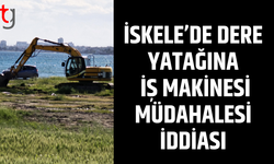 İskele’de dere yatağına müdahale iddiası