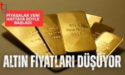 Altın yeni haftaya düşüşle başladı