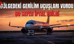 Larnaka ve Baf havalimanlarında 60 uçuş iptal edildi