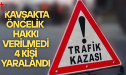 Kavşakta öncelik vermedi, kaza meydana geldi