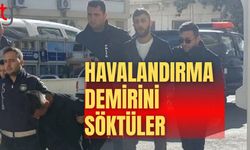 Market hırsızları hücrenin havalandırma demirini sökerek firar ettiler!