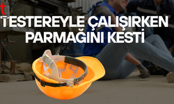 İş kazası: Alüminyum keserken parmağını kesti