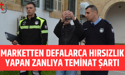 Demirhan’da marketten kozmetik ürünleri çalan zanlıya teminat