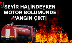 Egzoza damlayan mazot yangına neden oldu
