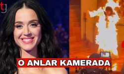 Klip çekiminde korku dolu anlar: Katy Perry’nin kıyafeti alev aldı