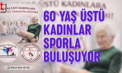 60 yaş üstü kadınlara ücretsiz cimnastik eğitimi