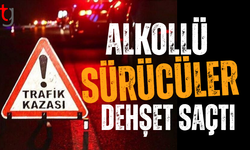 Alkollü sürücüler peş peşe kazaya karıştı