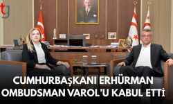 Cumhurbaşkanı Tufan Erhürman Ombudsman İlkan Varol’u kabul etti
