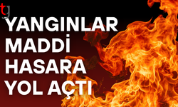 Yangınlar peş peşe çıktı, üç bölgede hasar oluştu