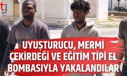 Uy*şturucu, mermi çekirdeği ve eğitim tipi el bombasıyla yakalandılar