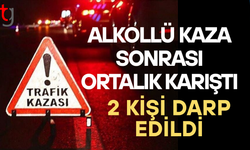 Alkollü sürücü kaza yaptı, yolcu ortalığı karıştırdı