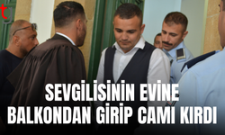 Balkondan girip cam kırdı, tutuklandı