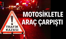 Motosiklet sürücüsü hastanede müşahede altında