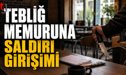 Girne’de tebliğ memuruna bıçaklı tehdit