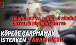 Haspolat’ta Alkollü Sürücü Ortalığı Birbirine Kattı: Köpeğe Çarpmamak İsterken 3 Aracı Biçti!