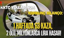 KKTC Yollarında Korkunç Bilanço: 1 Haftada 63 Kaza, 2 Ölü, Milyonlarca Lira Hasar!