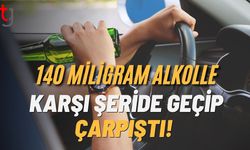 Lapta'da Alkollü Sürücü Dehşeti: 140 Miligram Alkolle Karşı Şeride Geçip Çarpıştı!