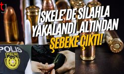 İSKELE’DE SİLAHLA YAKALANDI, ALTINDAN ŞEBEKE ÇIKTI!