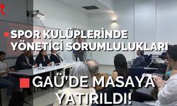 Spor Kulüplerinde Yönetici Sorumlulukları GAÜ’de Masaya Yatırıldı!