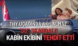 THY Uçağında Akılalmaz "Su" Skandalı! Kabin Ekibini Tehdit Etti!