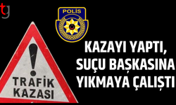 Kazayı yaptı, polise yalan söyledi