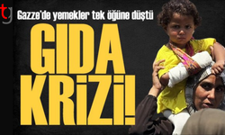Gazze’de bir kap yemek için saatlerce kuyruk