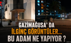GAZİMAĞUSA’DA GECEYE DAMGA VURAN GÖRÜNTÜ