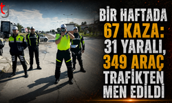 Bir Haftada 67 Kaza: 31 Yaralı, 349 Araç Trafikten Men Edildi