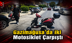 Gazimağusa'da İki Motosiklet Çarpıştı