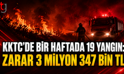 KKTC’de Bir Haftada 19 Yangın: Zarar 3 Milyon 347 Bin TL