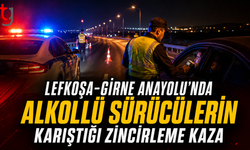 Lefkoşa-Girne Anayolu’nda Alkollü Sürücülerin Karıştığı Zincirleme Kaza