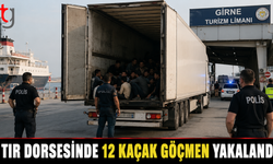 TIR DORSESİNDE 12 KAÇAK GÖÇMEN YAKALANDI
