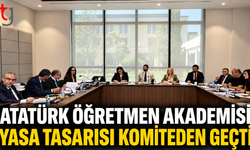 Atatürk Öğretmen Akademisi Yasa Tasarısı Komiteden Geçti