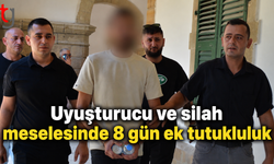 Uyuşturucu ve silah meselesinde 8 gün ek tutukluluk