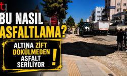 Bu Nasıl Asfaltlama? Altına Zift Dökülmeden Asfalt Seriliyor İddiası
