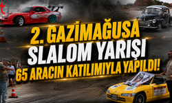 2. Gazimağusa Slalom Yarışı 65 Aracın Katılımıyla Yapıldı