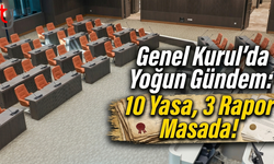 Genel Kurul’da Yoğun Gündem:10 Yasa, 3 Rapor Masada!