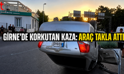 Girne’de Korkutan Kaza: Araç Takla Attı